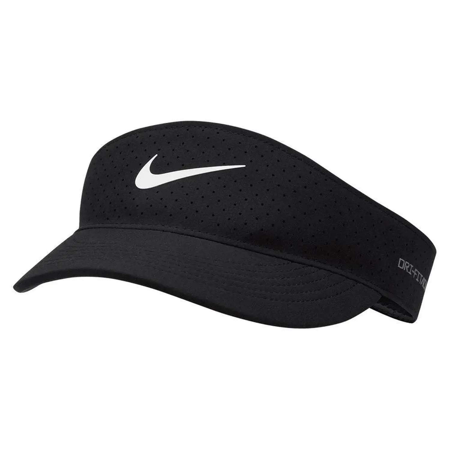 Unisex Dri-FIT Advance Ace Tennis Visor-Apparel-Nike-109883-010_BLACK-L-Tennis Express