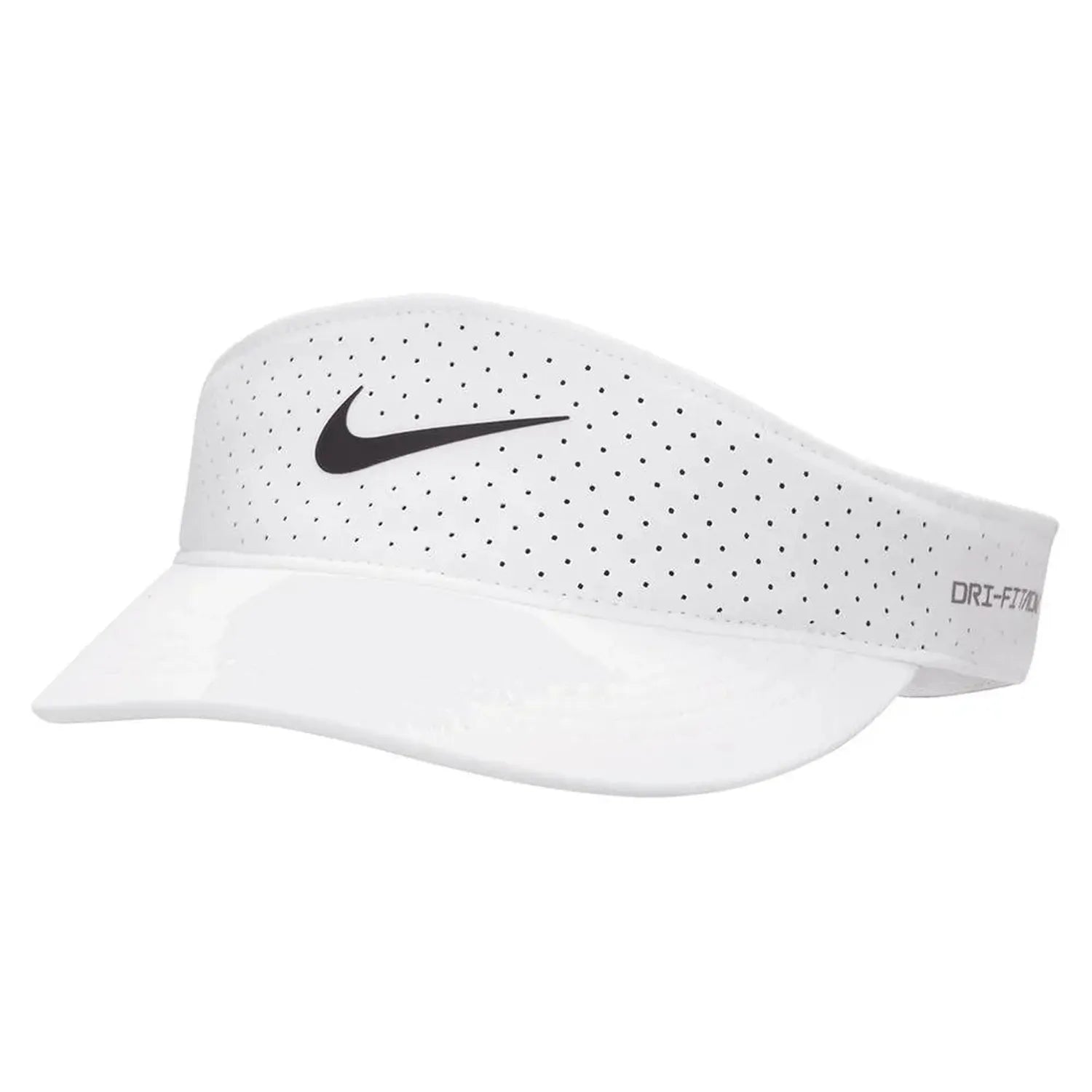 Unisex Dri-FIT Advance Ace Tennis Visor-Apparel-Nike-109883-100_WHITE-L-Tennis Express
