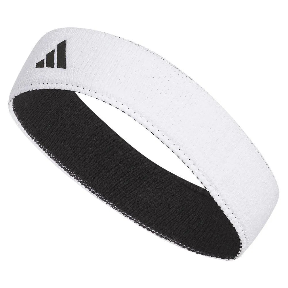 Interval Reversible 2.0 Tennis Headband-Accessories-Adidas-110162-212_WHITEBLACK-L-Tennis Express