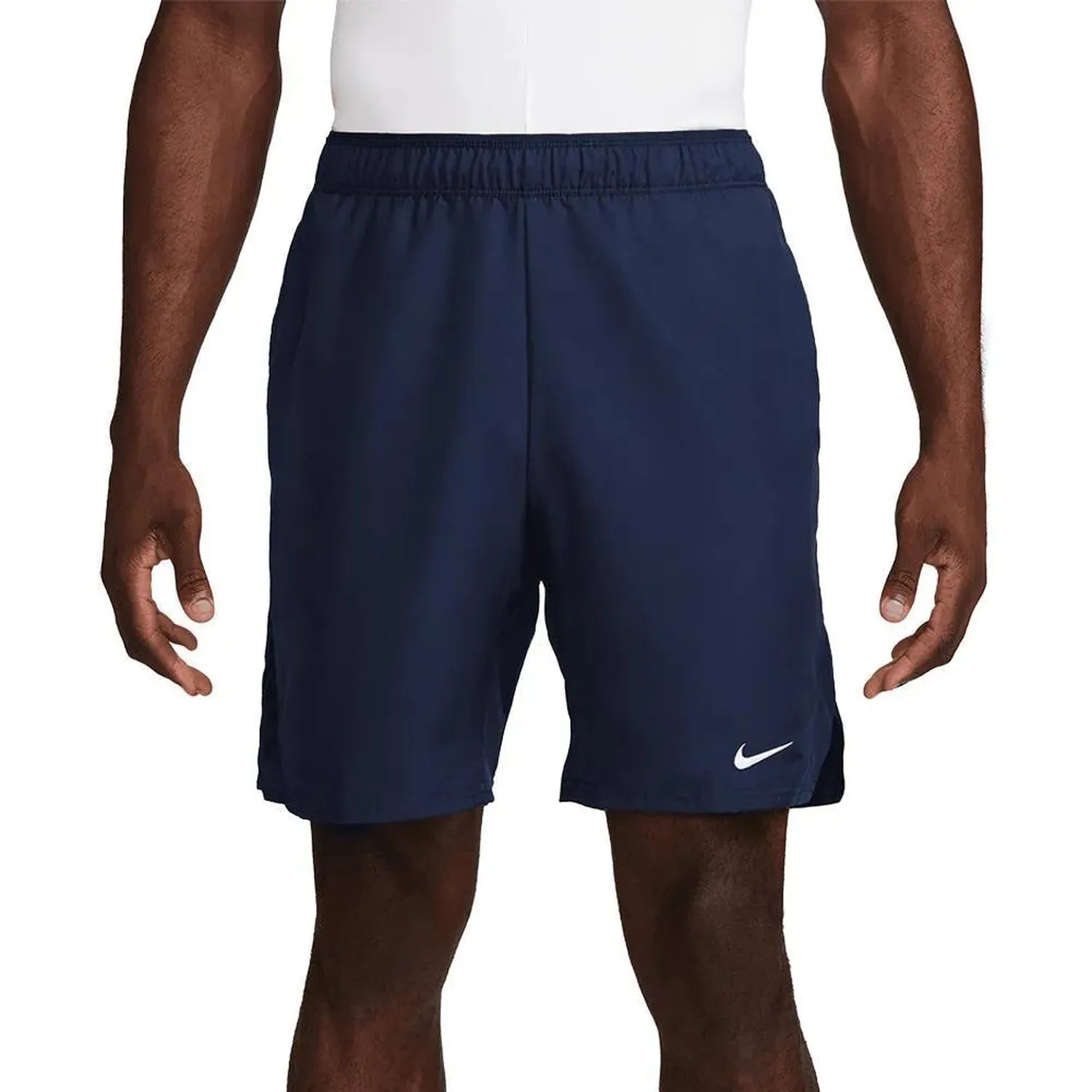 Men's Dri-Fit Victory 9 Inch Tennis Shorts-Apparel-Nike-110655-451_OBSIDIANWHITE-L-Tennis Express