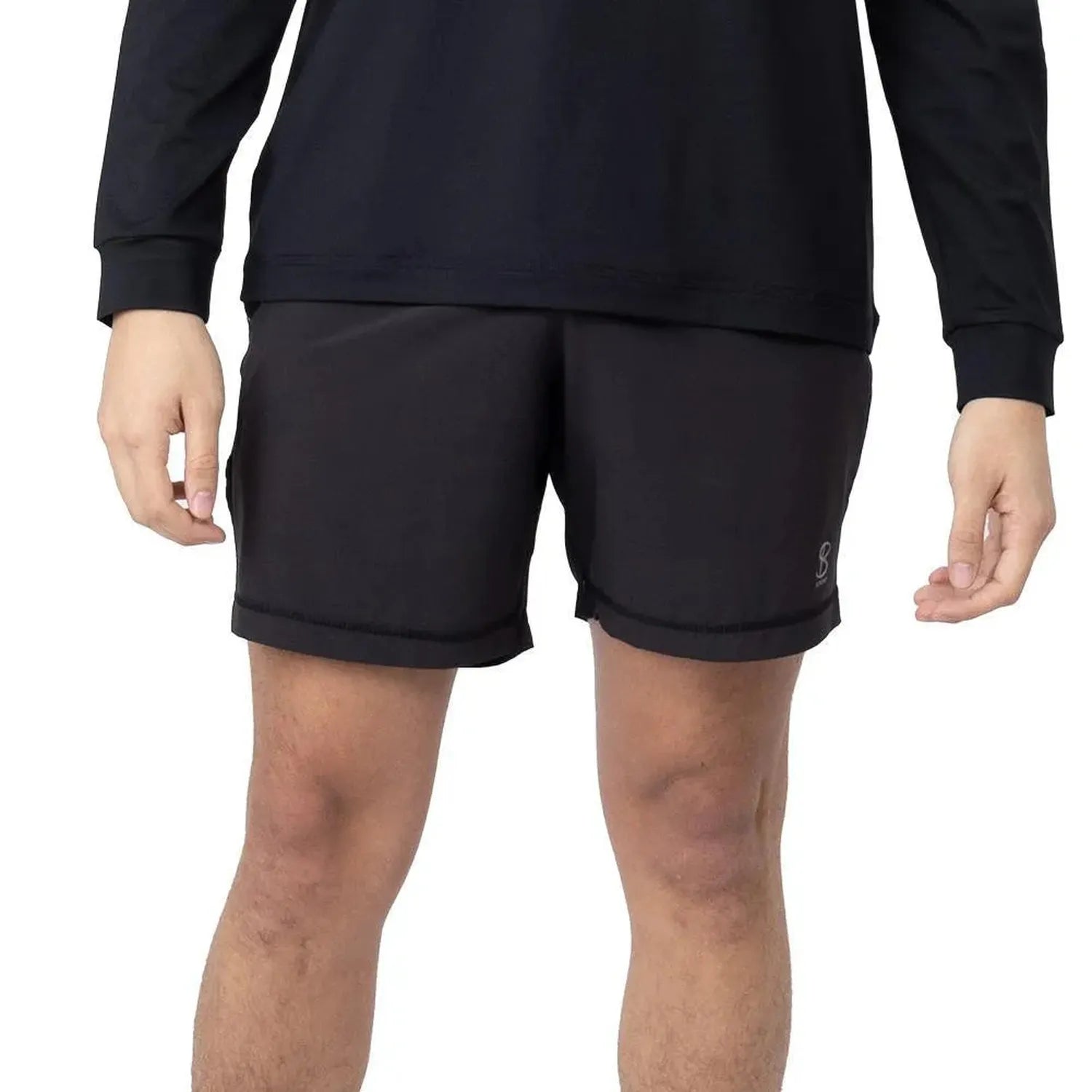 Men's 7 Inch Tennis Short-Apparel-Sofibella-110797-BLACK-L-Tennis Express