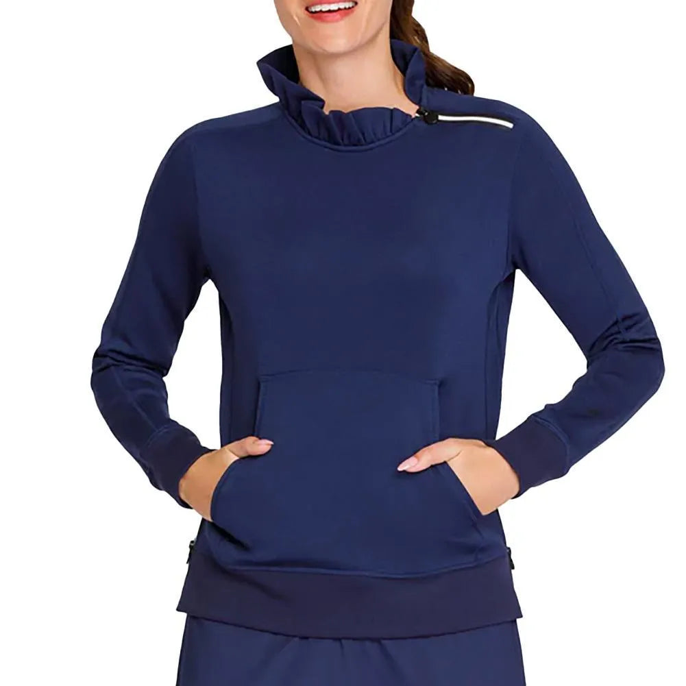 Women's Condoleezza Tennis Sweatshirt-Apparel-Tail-111095-5344_NAVY_BLUE-L_da97f1b4-fa7a-45b6-9680-a8cc791034c2-Tennis Express