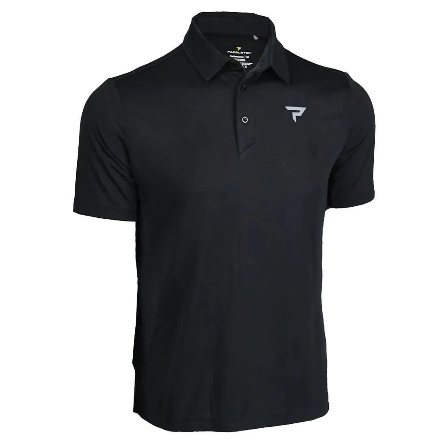 Men's Performance Tennis Polo-Apparel-Paddletek-111585-BLACK-L-Tennis Express