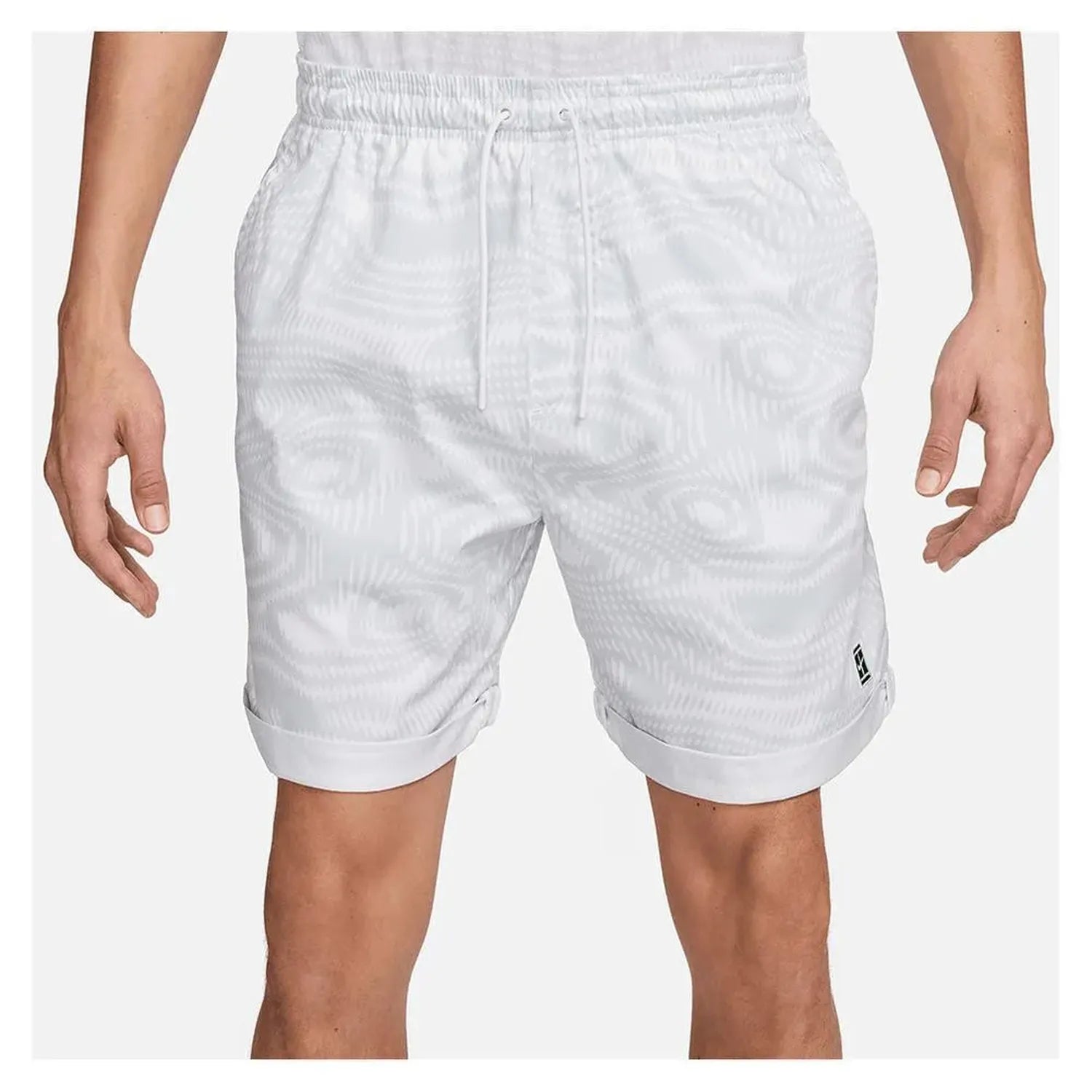 Men's Dri-Fit Heritage 6 Inch Tennis Short White-Apparel-Nike-111796-DEFAULT-L-Tennis Express