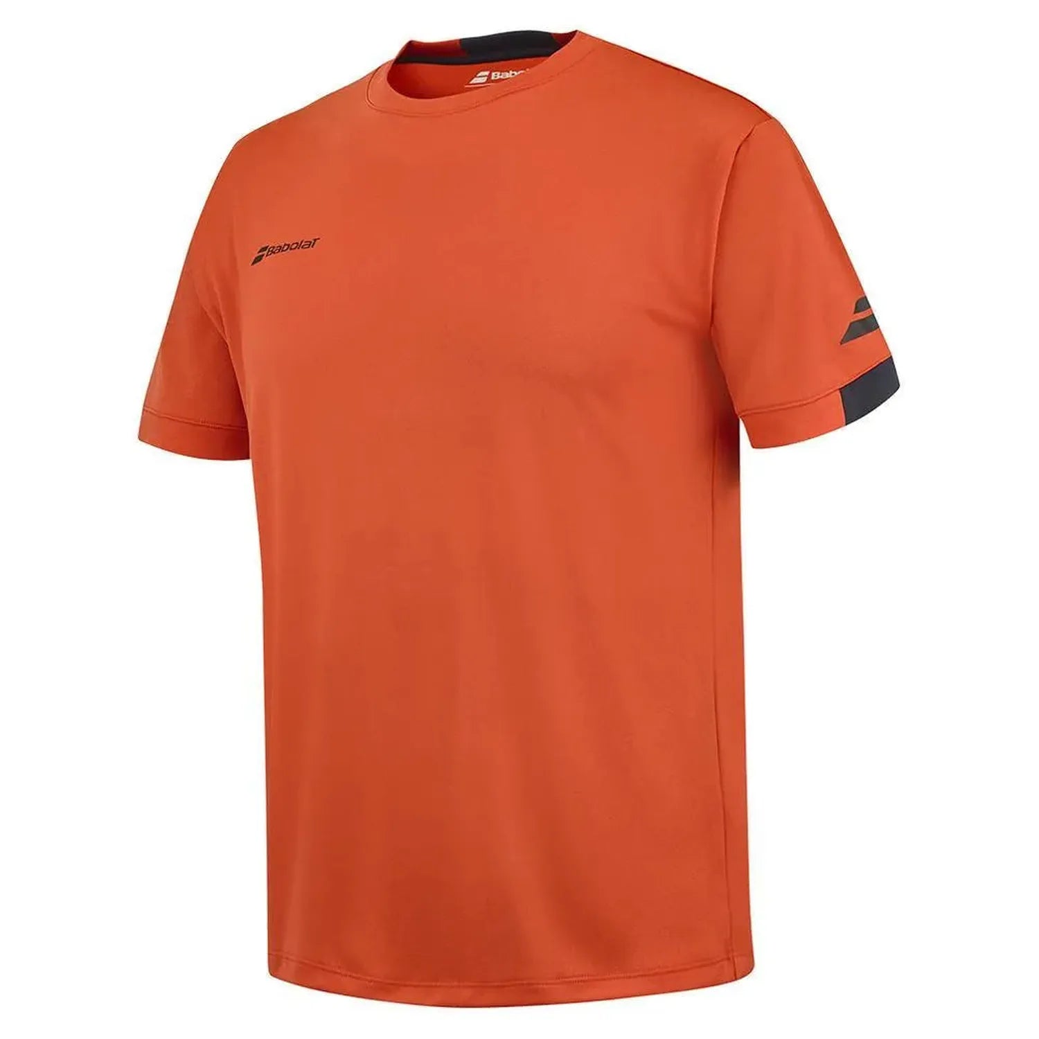 Boys' Play Crew Neck Tennis Top-Apparel-Babolat-112775-5061_FIESTA_RED-L-4-[Sku]-Tennis Express