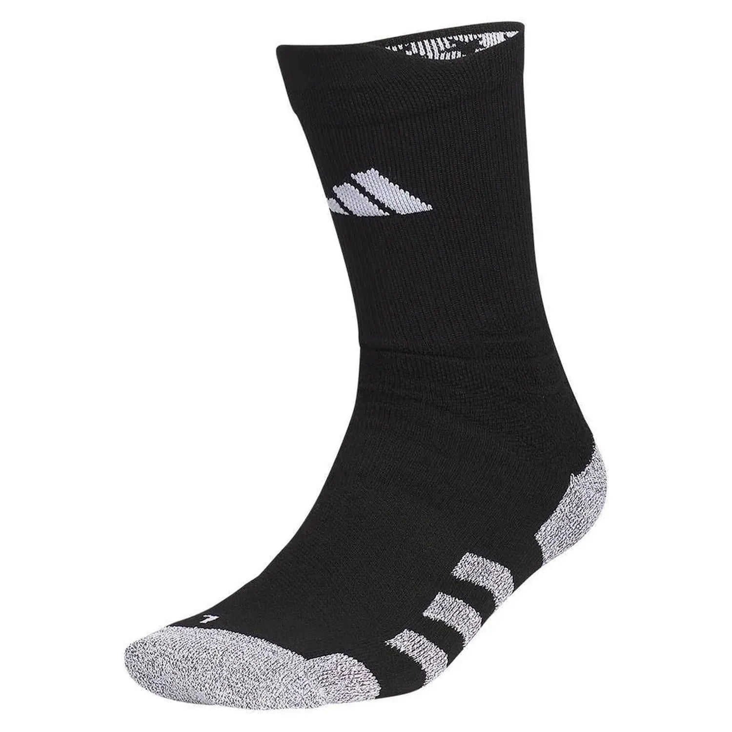 5-Star Team Traxion 2.0 Crew Socks Black and White-Socks-Adidas-112823-DEFAULT-L-Tennis Express
