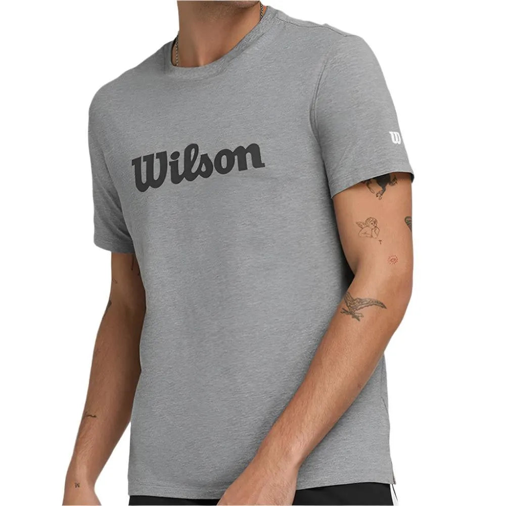 Men's Easy Street Tee-Apparel-Wilson-113523-MD_GRAY_HT-L-Tennis Express