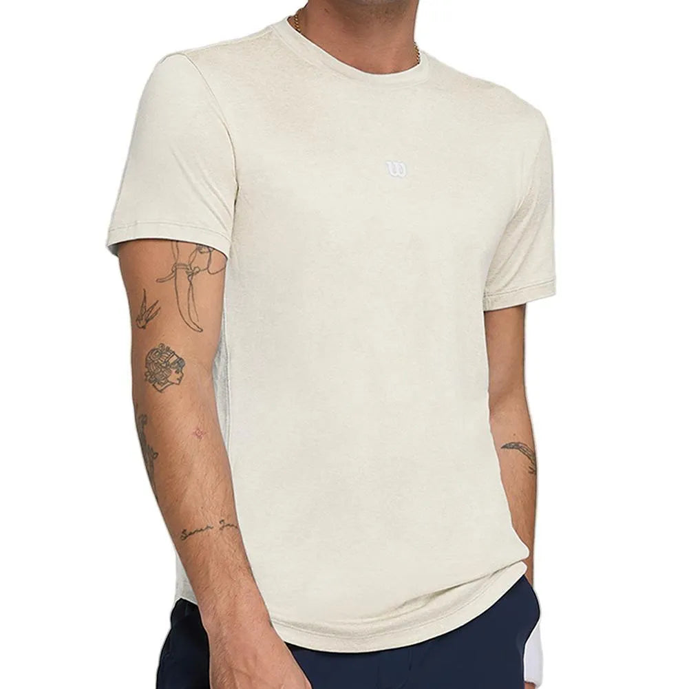 Men's Everyday Performance Tee-Apparel-Wilson-113524-SANDDRIFT-L-Tennis Express