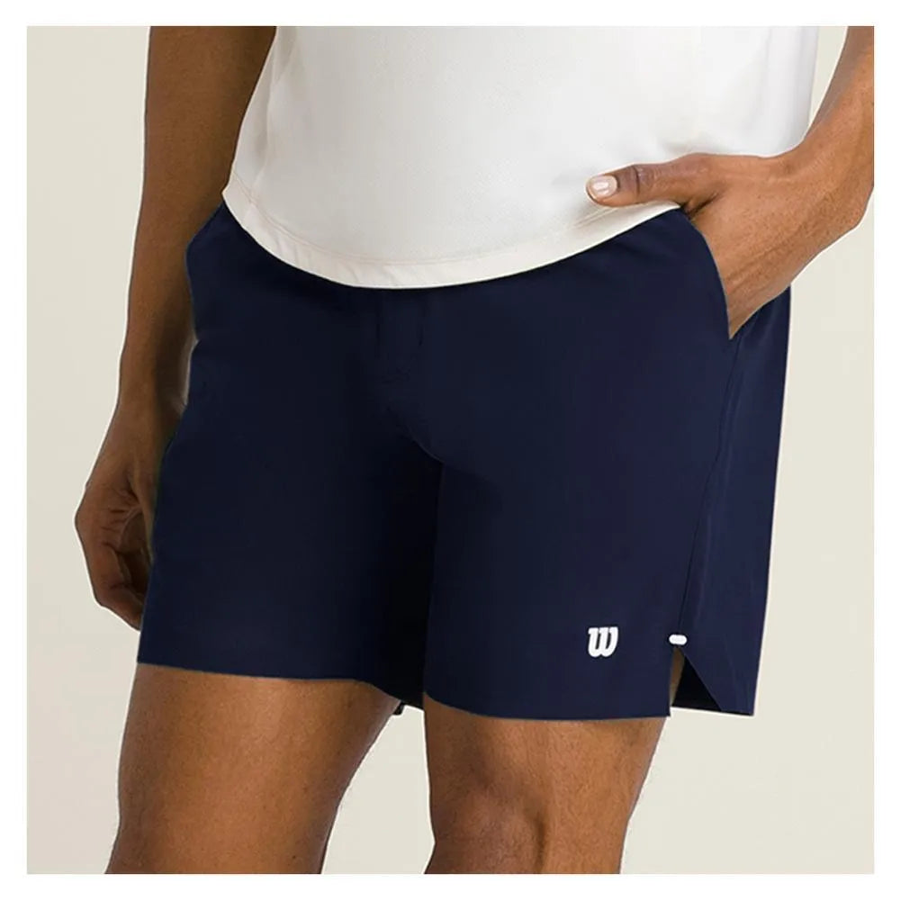 Men's Tournament 7 Inch Tennis Short-Apparel-Wilson-113532-CLASSIC_NAVY-L-Tennis Express