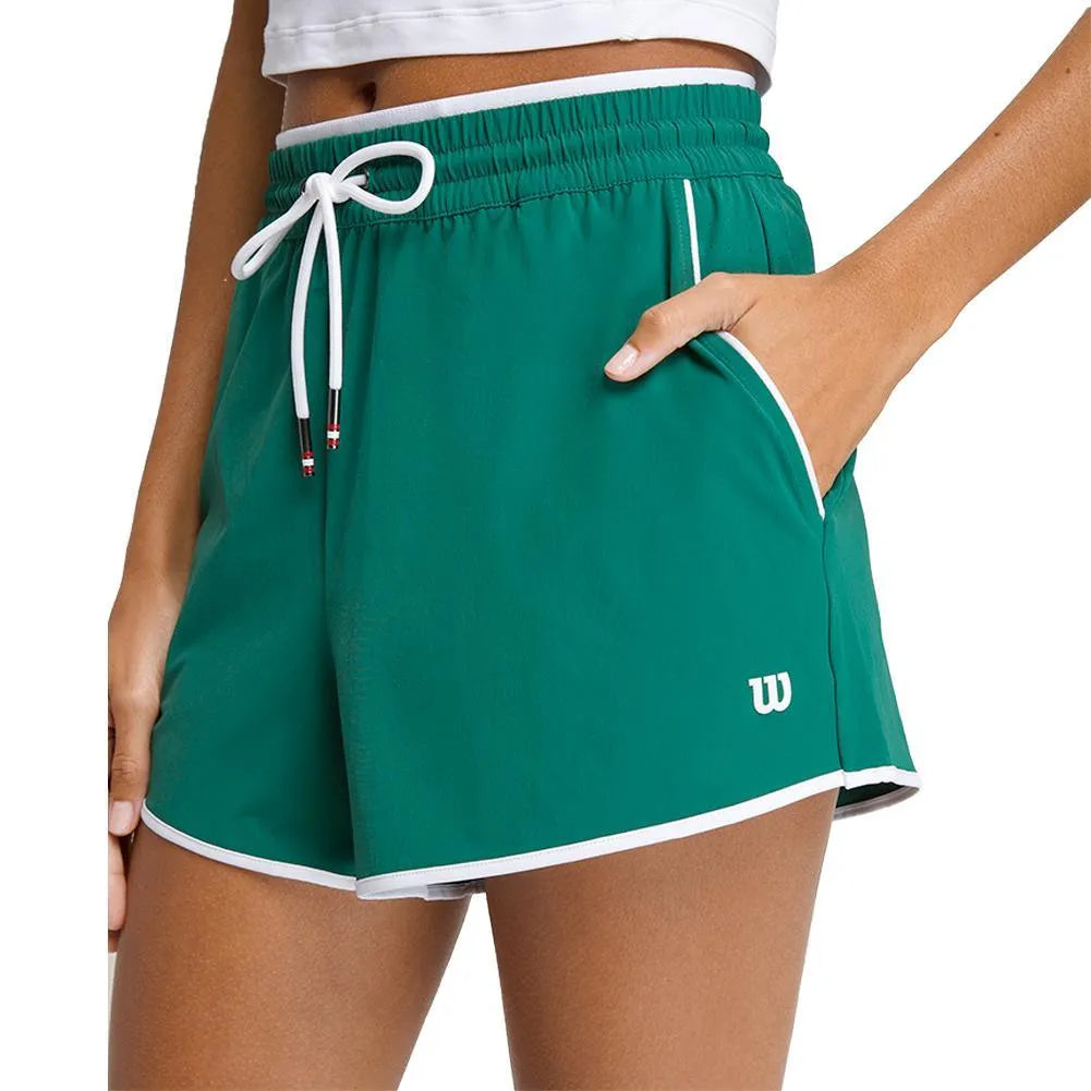 Women's Bowery Court Tennis Short-Apparel-Wilson-113608-FIELD_GREEN-L-4-[Sku]-Tennis Express