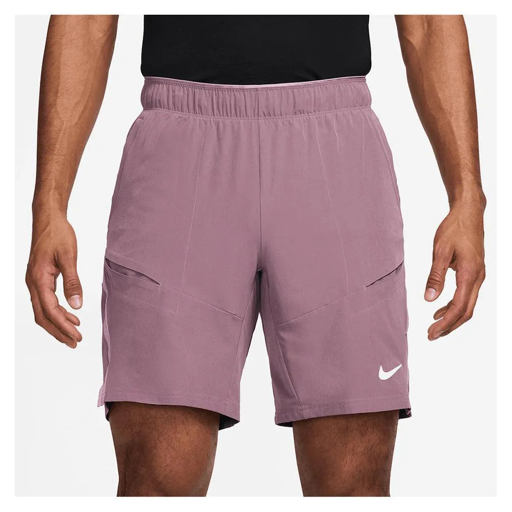 Men's Court Dri-FIT Advantage 9 Inch Tennis Short-Apparel-Nike-113615-523_PLUM_DUSTPK-L-Tennis Express