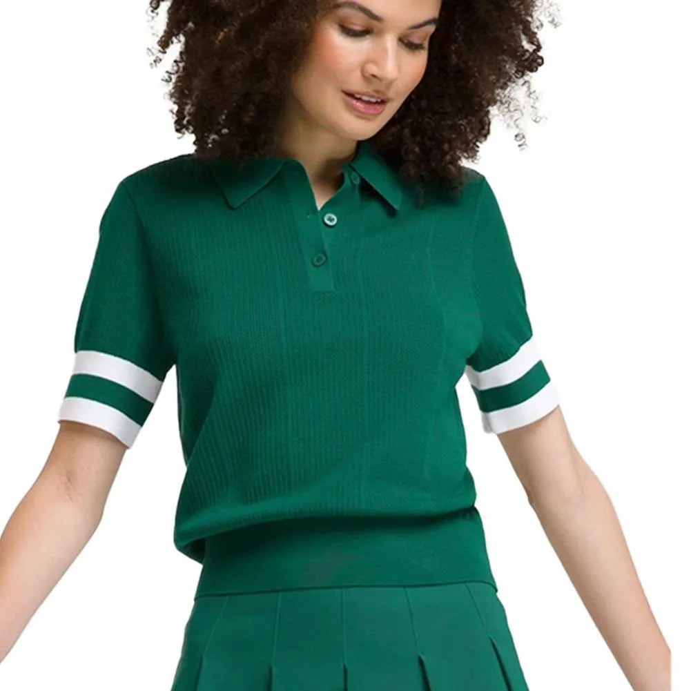 Women's Essex Polo-Apparel-Wilson-113630-CLUB_GREEN-L-Tennis Express