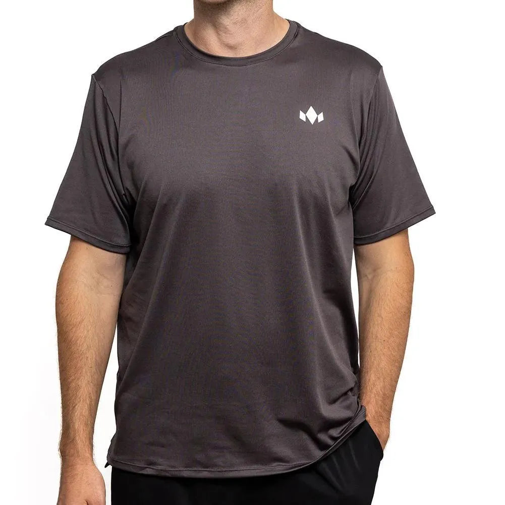Men's Essential Crew Neck-Apparel-Diadem-114110-CHARCOAL_GREY-L-Tennis Express