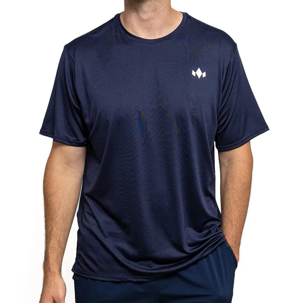 Men's Essential Crew Neck-Apparel-Diadem-114110-NAVY-L-Tennis Express
