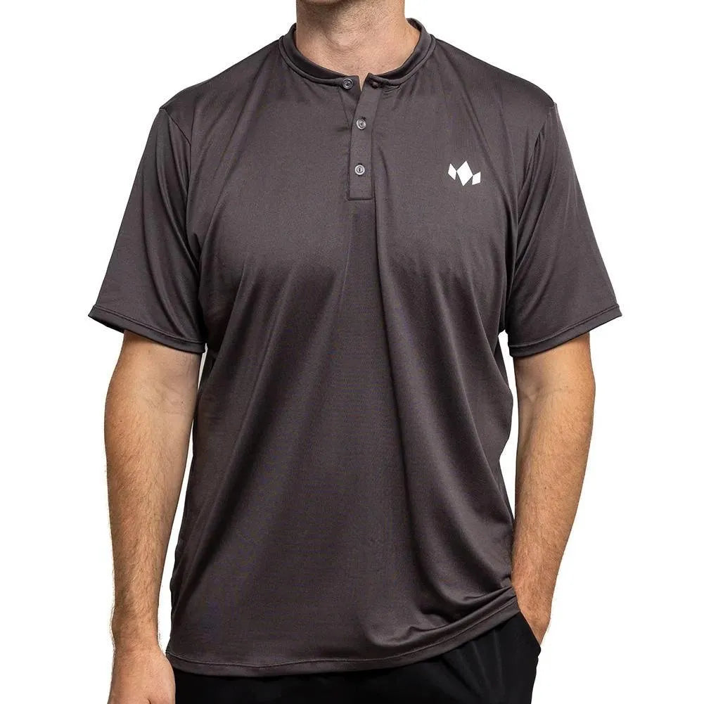 Men's Essential Henley-Apparel-Diadem-114112-CHARCOAL_GREY-L-Tennis Express