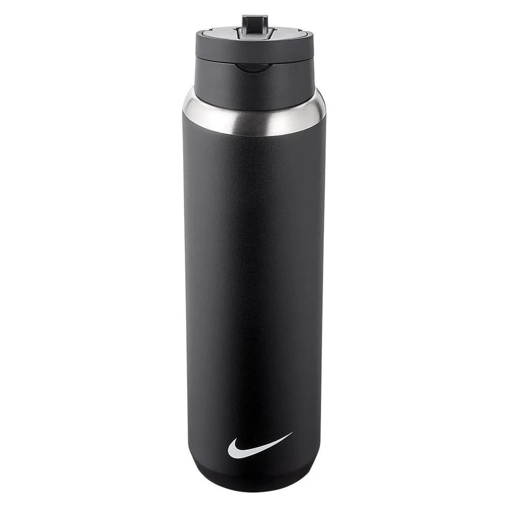 SS Recharge Straw Sports Bottle 24 oz-Accessories-Nike-114201-091_BLACK-L-Tennis Express