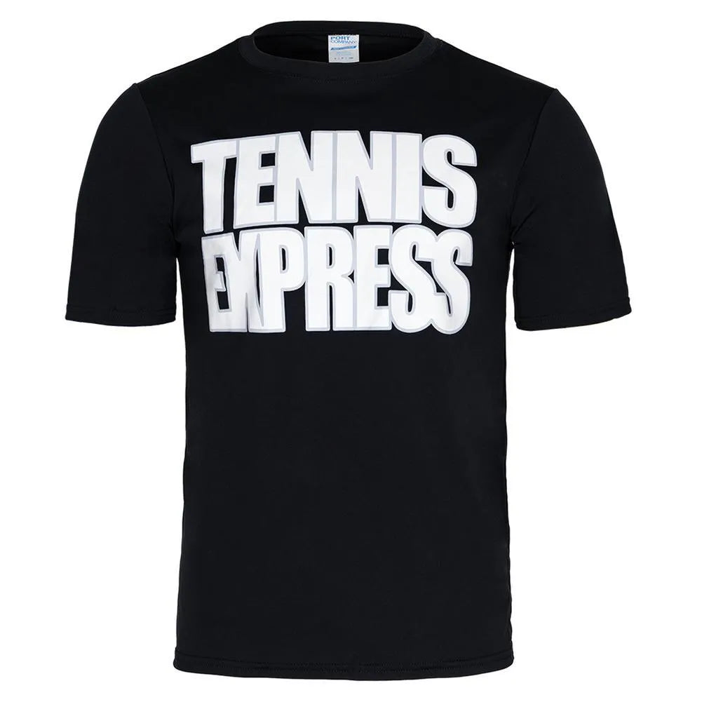 Unisex Tennis Express Performance Tee Black-Apparel-Tennis Express-115310-DEFAULT-L-Tennis Express
