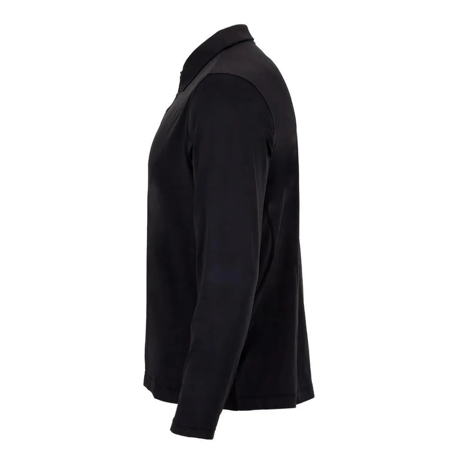 Men's Long Sleeve Tennis Polo-Apparel-BloqUV-12004-Black-2-Tennis Express