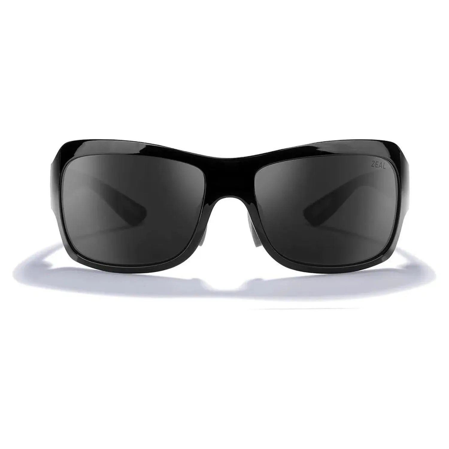 Nucla Plant-Based Wrap Polarized Sunglasses Gloss Black and Dark Grey-Accessories-Zeal Optics-12021-2-2-[Sku]-Tennis Express
