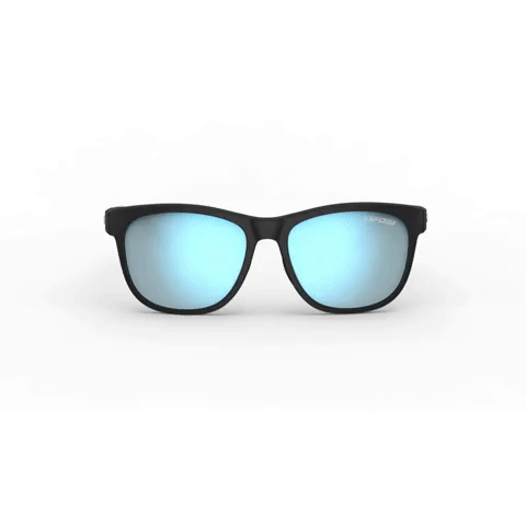 Swank Sunglasses Satin Black with Smoke Bright Blue Lenses-Accessories-Tifosi-1500-400181-4-Tennis Express