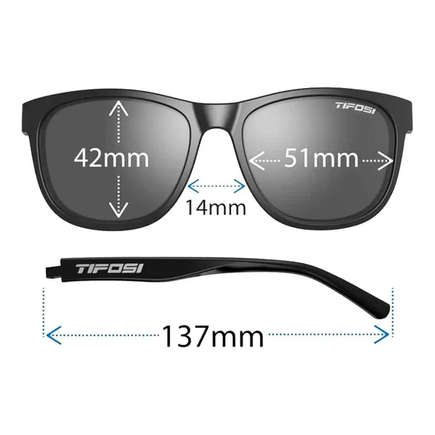 Swank Polarized Sunglasses Satin Clear with Clarion Blue Lenses-Accessories-Tifosi-1500-505355-3-Tennis Express