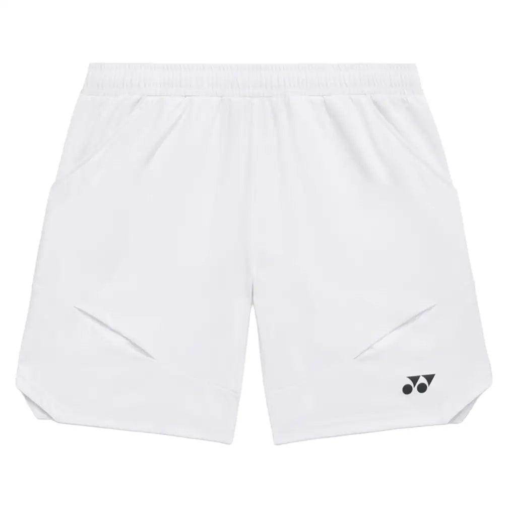 Unisex Tournament Tennis Shorts White,Apparel,Yonex,White,S,Tennis Express,15236W-1