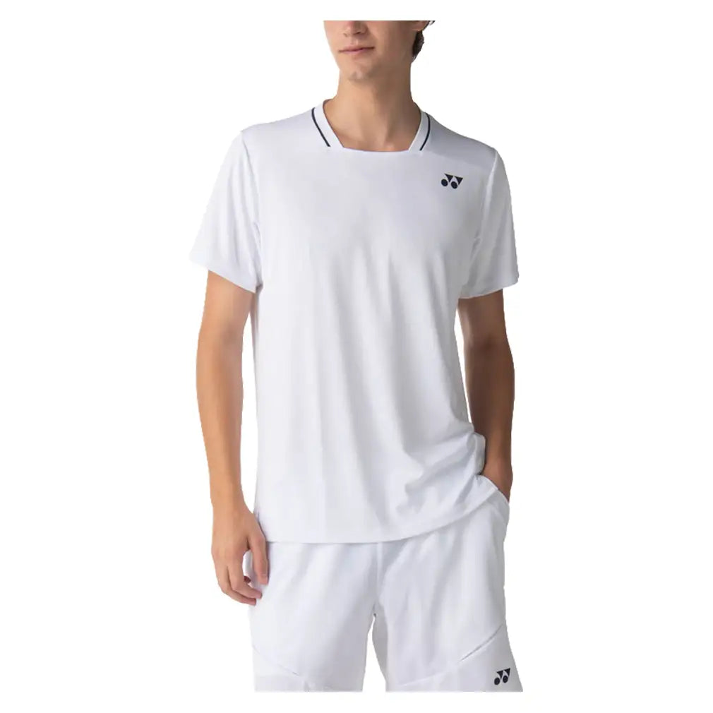 Unisex Tournament Tennis Shorts White,Apparel,Yonex,,,Tennis Express,15236W-3