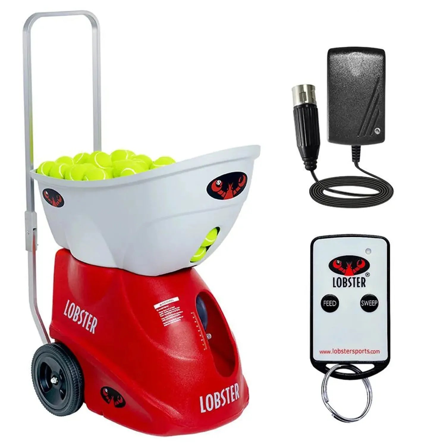Elite One with 2-Function Remote Control Ball Machine-Court Equipment-Lobster-1698-DEFAULT-L-Tennis Express