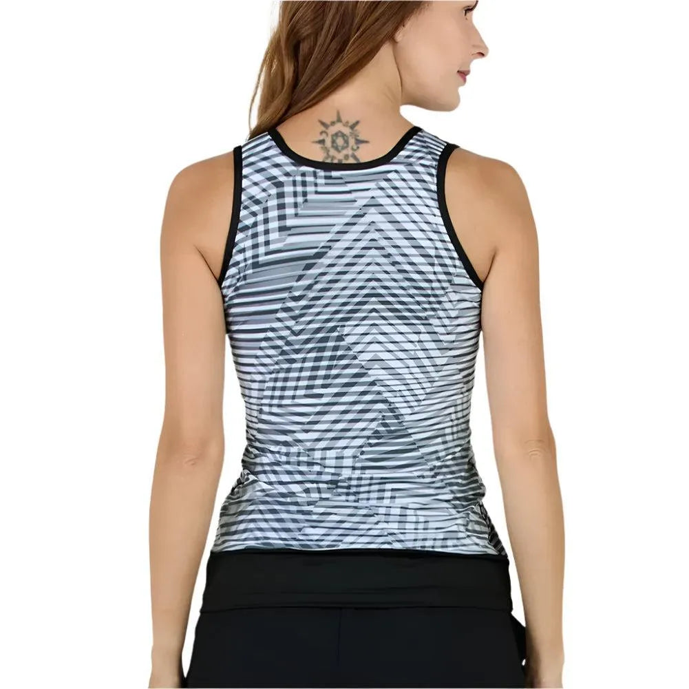 Women's Mysterious Tennis Tank Pencil Lines-Apparel-Sofibella-1734MYS-S23-1-Tennis Express