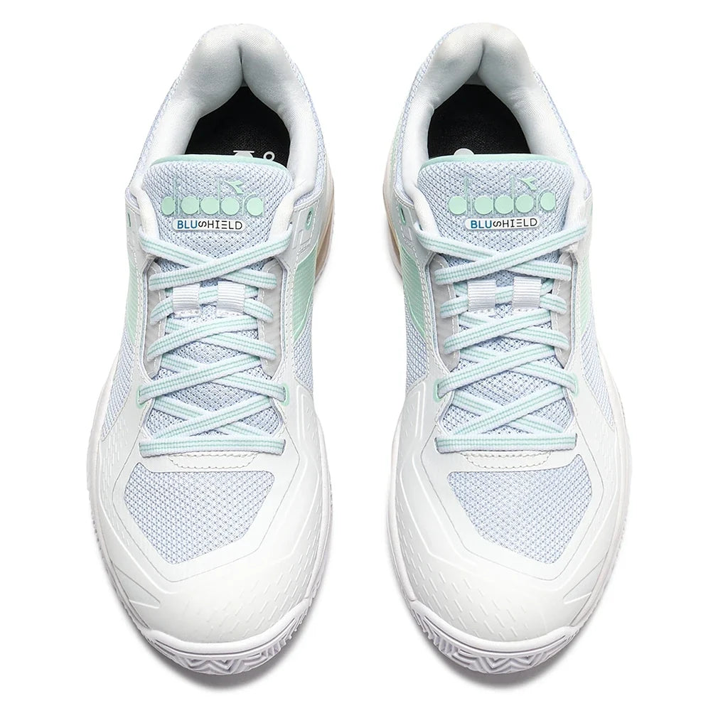 Women's Blushield Torneo 3 Clay Tennis Shoes White and Bay-Footwear-Diadora-181469-C0274-4-Tennis Express