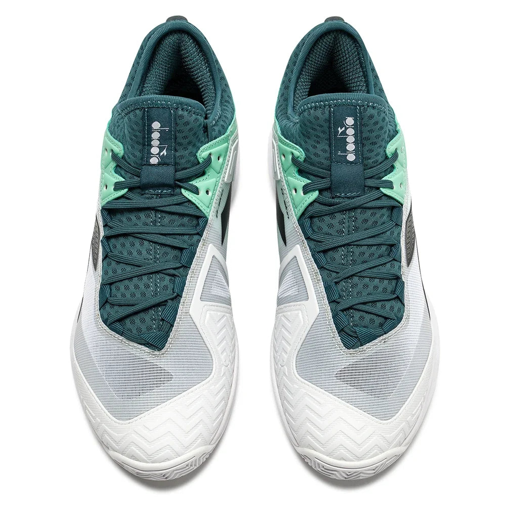 Men's Speed Blushield Fly 5 Clay Tennis Shoes Shaded Spruce and Black-Footwear-Diadora-182742-C0267-2-Tennis Express