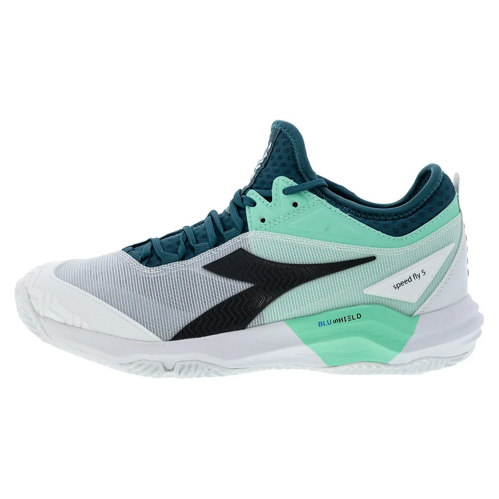 Men's Speed Blushield Fly 5 Clay Tennis Shoes Shaded Spruce and Black-Footwear-Diadora-182742-C026702copy-Tennis Express