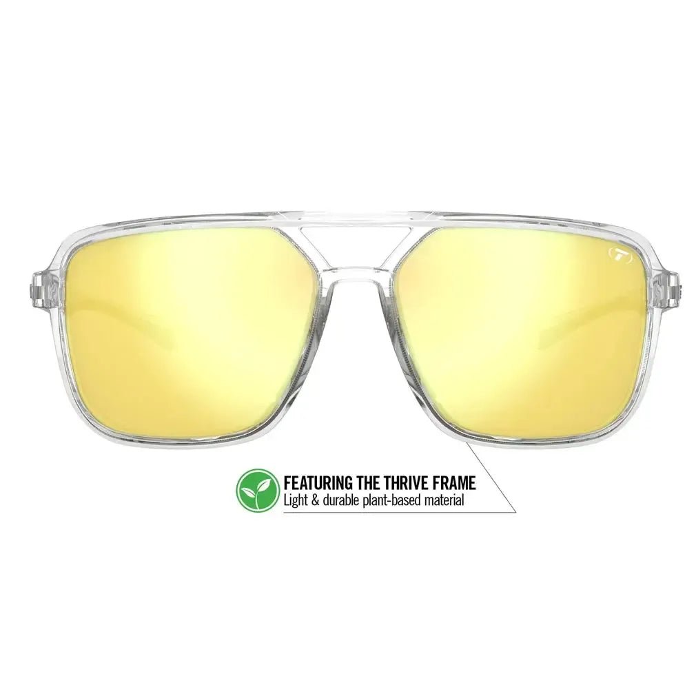 Salto Sunglasses Crystal Clear and Smoke Yellow Mirror Lenses-Accessories-Tifosi-1870-405374-1-Tennis Express