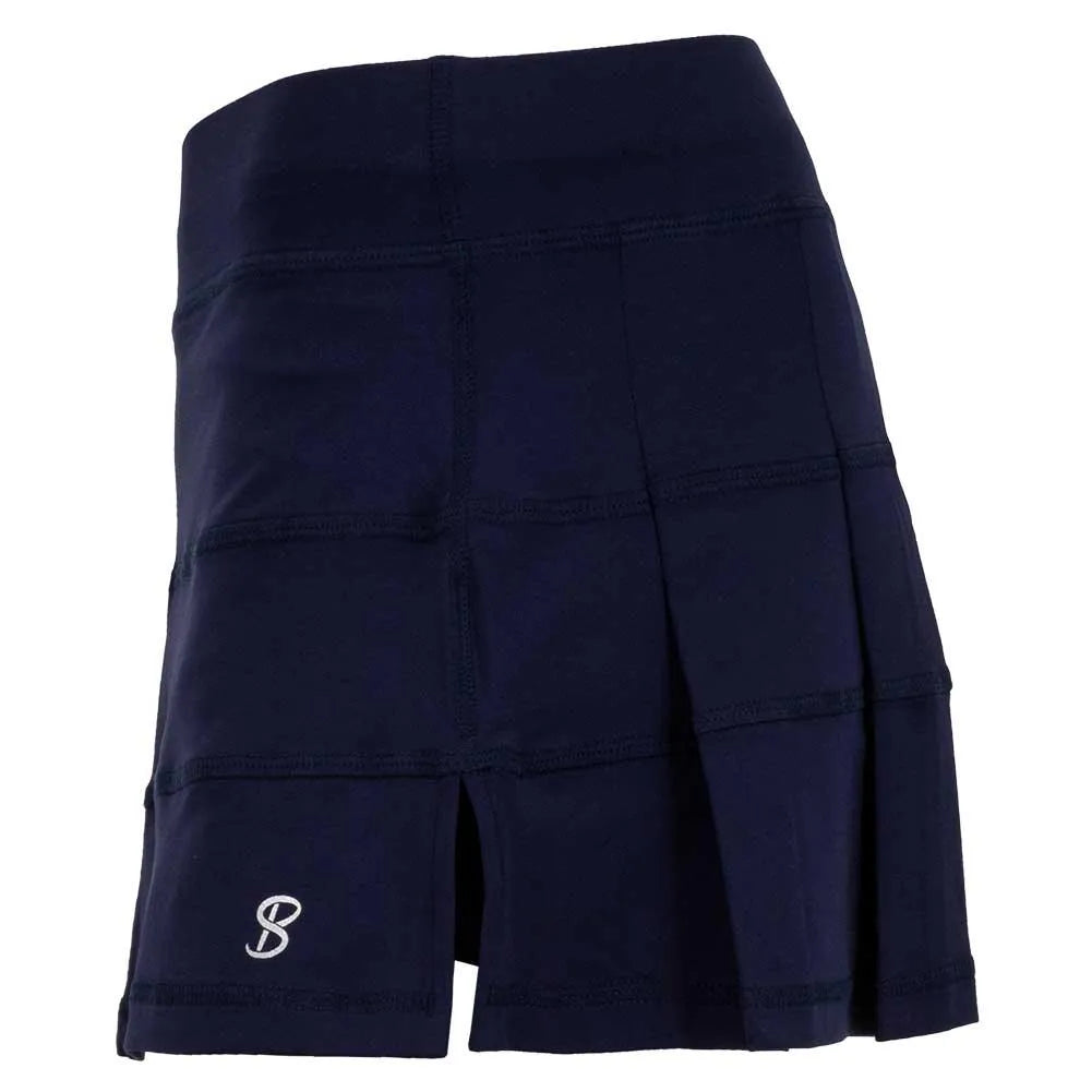 Women's UV Colors 13 Inch Tennis Skort Navy-Apparel-Sofibella-1957NVY-S22-3-Tennis Express