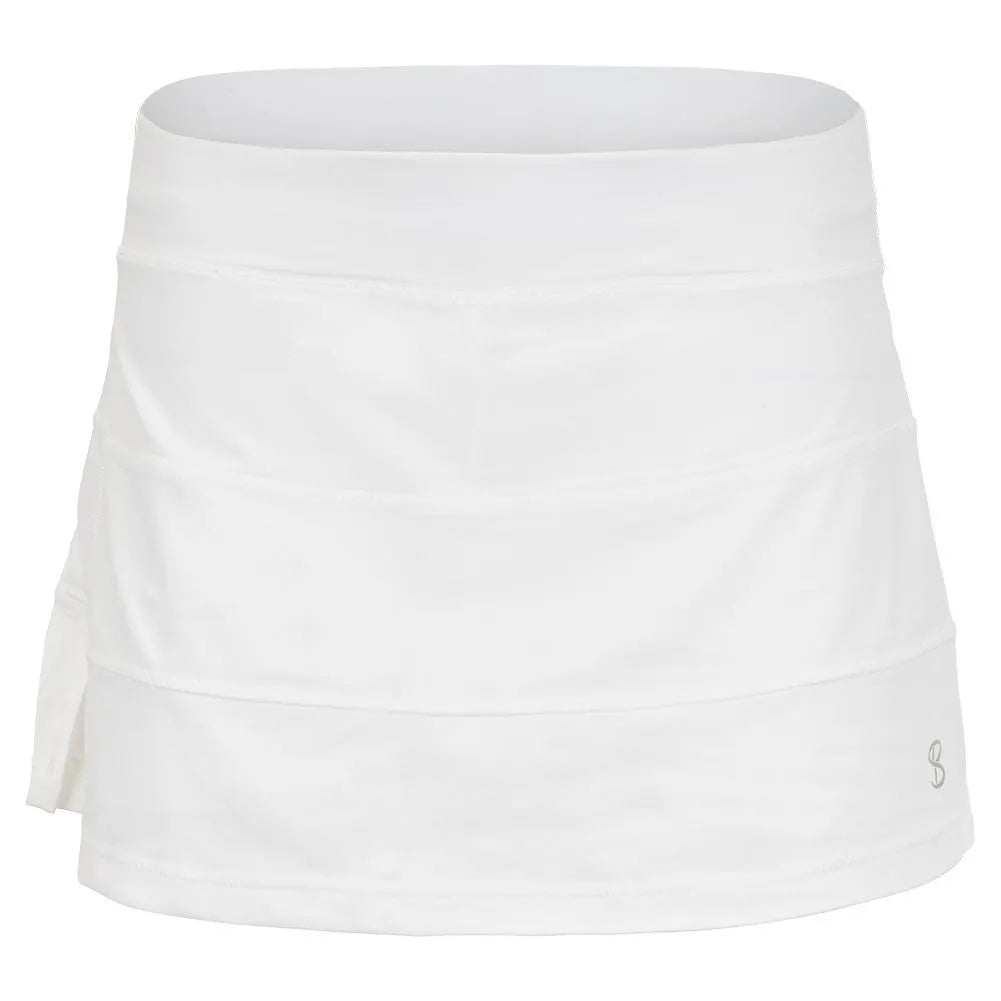 Women's UV Colors 13 Inch Tennis Skort White-Apparel-Sofibella-1957WHT-S22-1-Tennis Express
