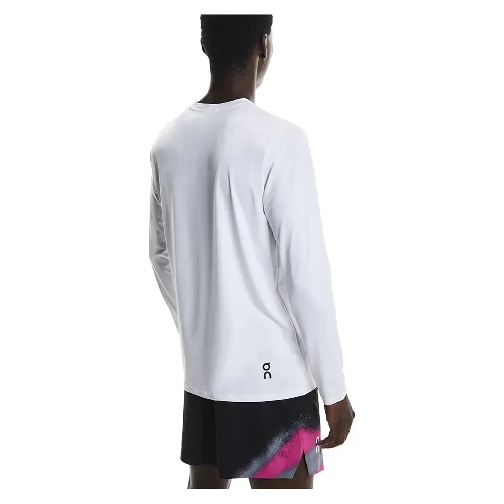 Men's Court Long Sleeve Tennis Top White-Apparel-On-1ME12300108-F25-2-Tennis Express