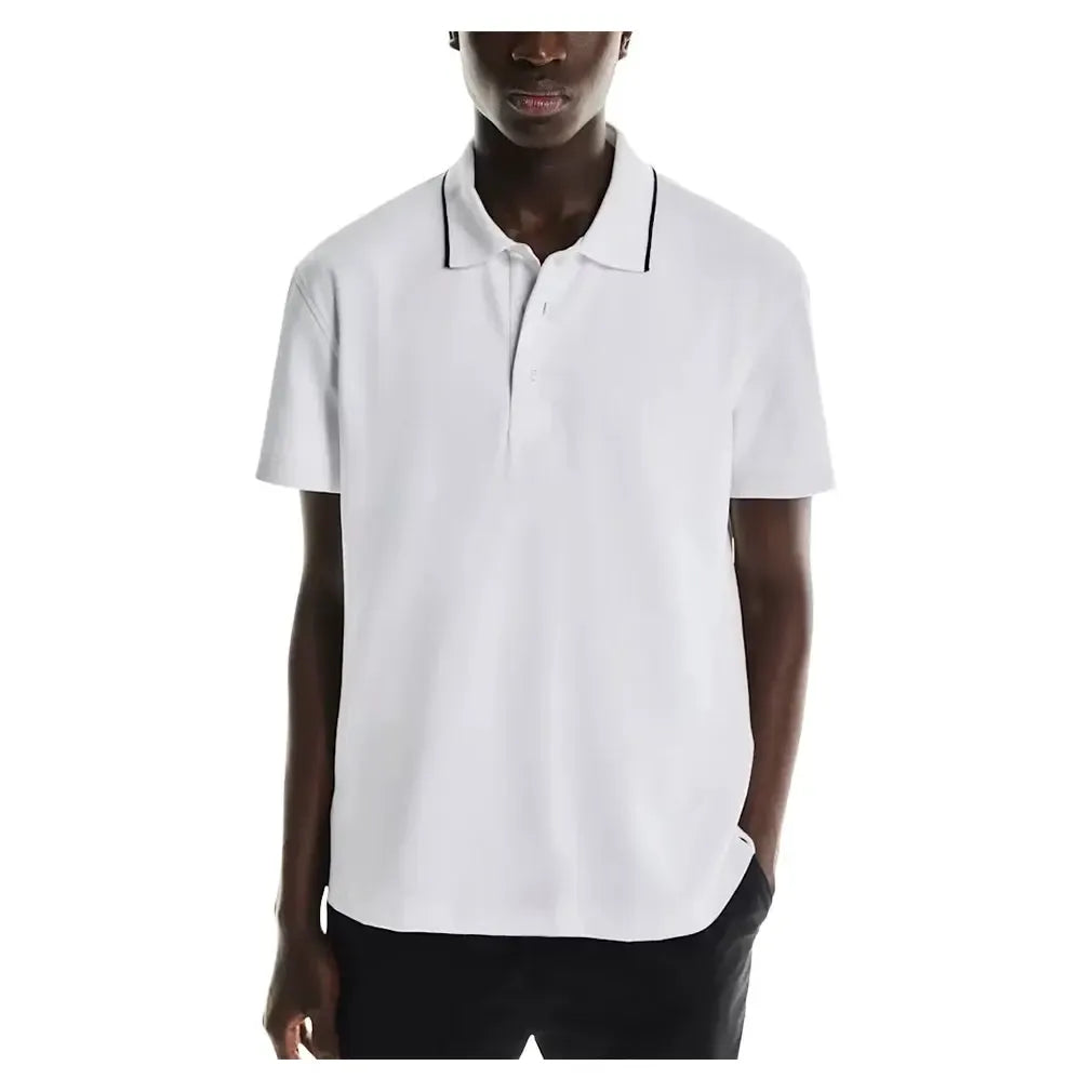 Men's Courtside Tennis Polo White-Apparel-On-1MF30390069-F25-Tennis Express