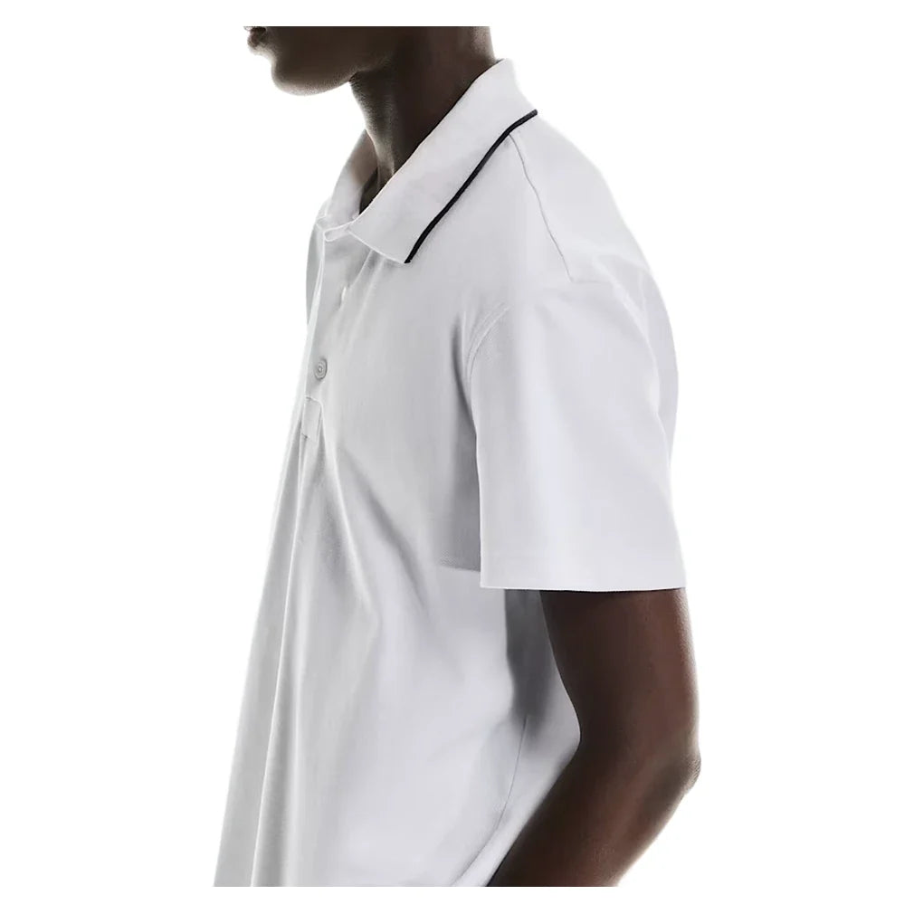 Men's Courtside Tennis Polo All White,Apparel,On,,,Tennis Express,1MF30390108-F26-1