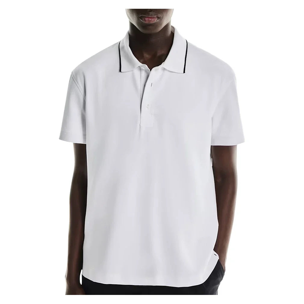 Men's Courtside Tennis Polo All White,Apparel,On,All White,XS,Tennis Express,1MF30390108-F26