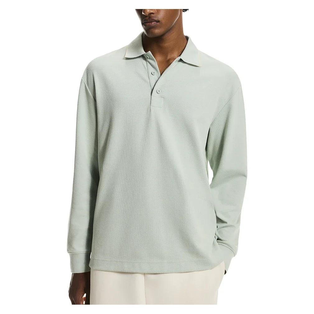 Men's Courtside Long Sleeve Tennis Polo Mineral-Apparel-On-Mineral-XS, [current_file_name-Tennis Express