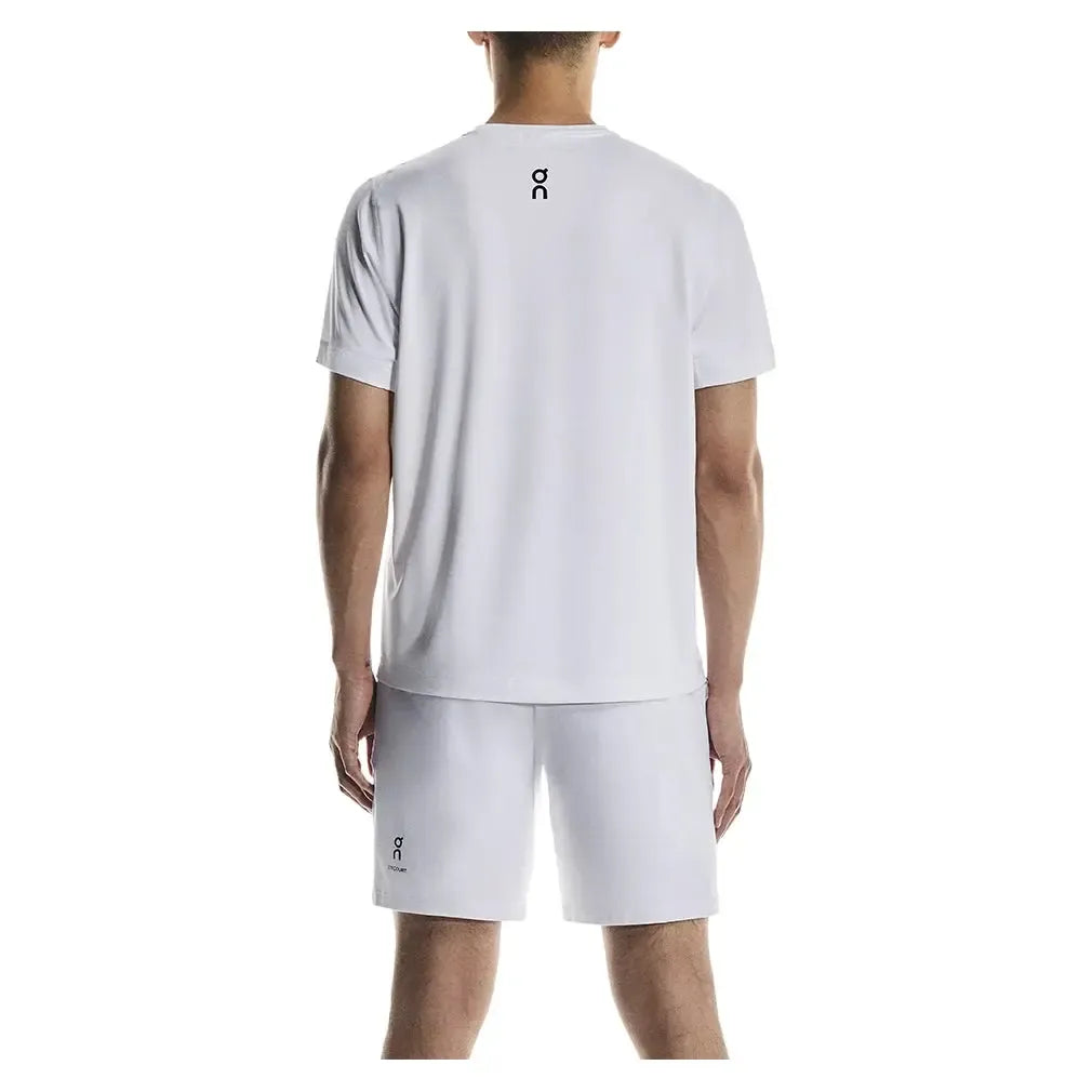 Men's Courtside Tennis Top White-Apparel-On-1MF30850069-F25-1-Tennis Express