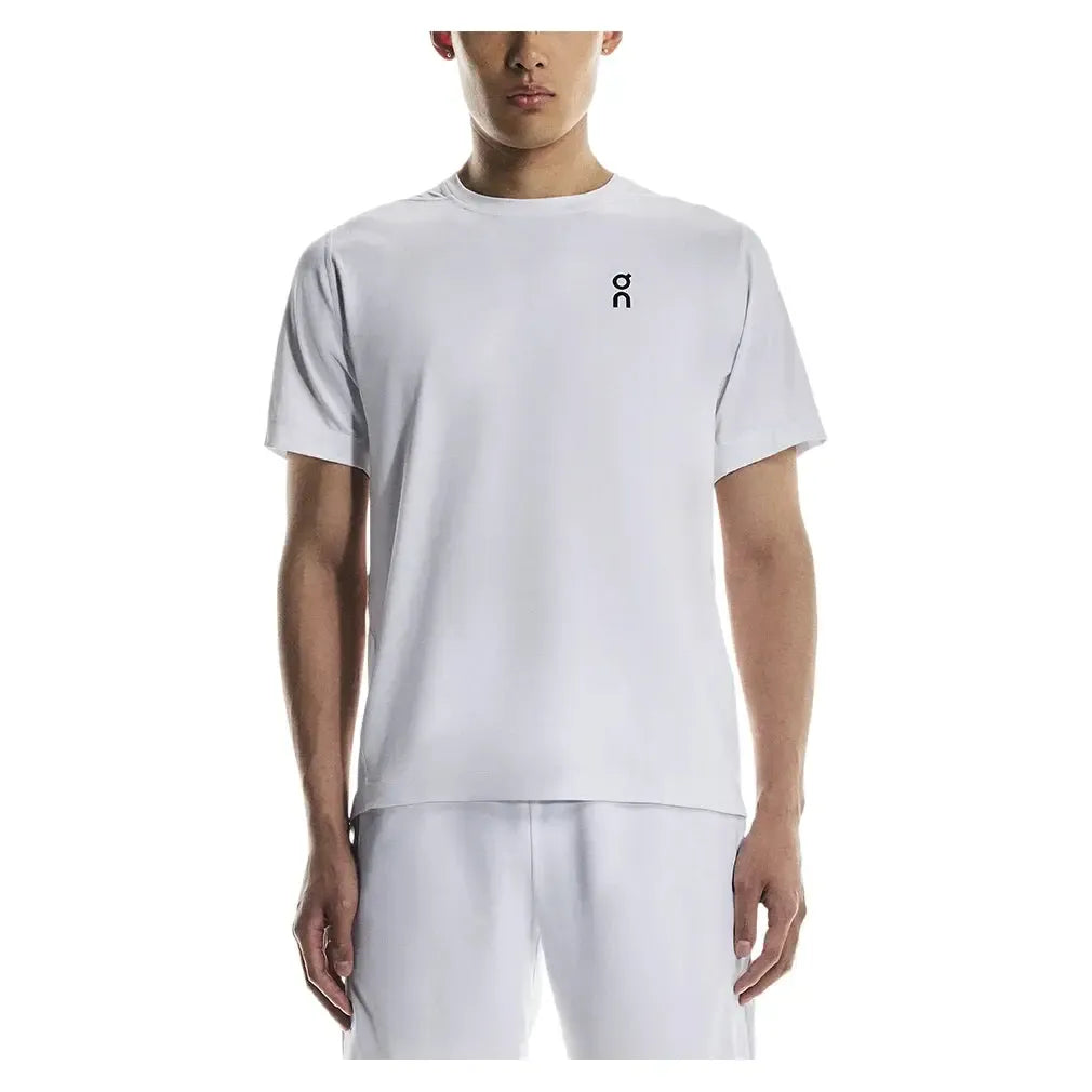Men's Courtside Tennis Top White-Apparel-On-1MF30850069-F25-2-Tennis Express