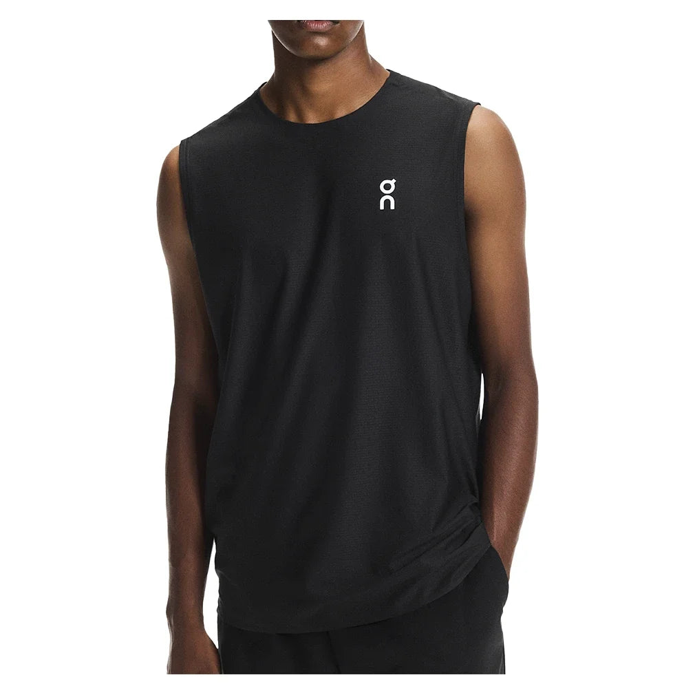 Men's Court Tennis Tank-Apparel-On-0553 Black-XS, [current_file_name-Tennis Express
