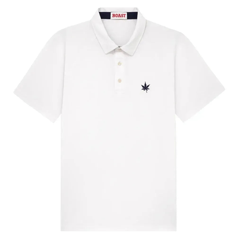 Men's Performance Raglan Tennis Polo White-Apparel-Boast-1P2301P-Tennis Express