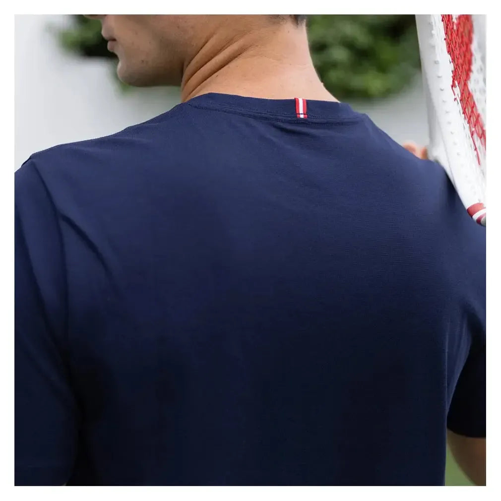 Men's Performance Tennis Top-Apparel-Boast-1T2302P-Navy1-Tennis Express