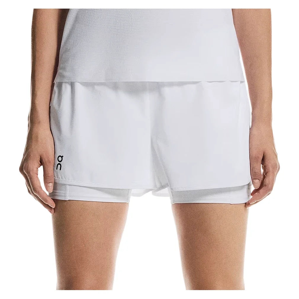 Women's 3 Inch Court 2-in-1 Tennis Short,Apparel,On,0069 White,XS,Tennis Express,1WG10220-White