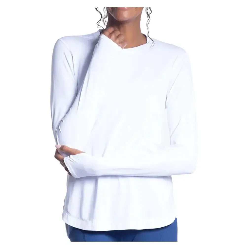 Women's Relaxed Scallop Tennis Top-Apparel-BloqUV-2015-B-2webp-Tennis Express