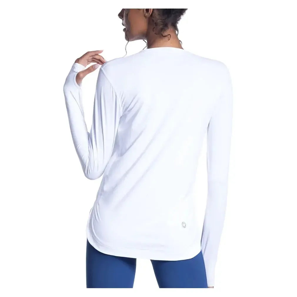 Women's Relaxed Scallop Tennis Top-Apparel-BloqUV-2015-B-3-Tennis Express