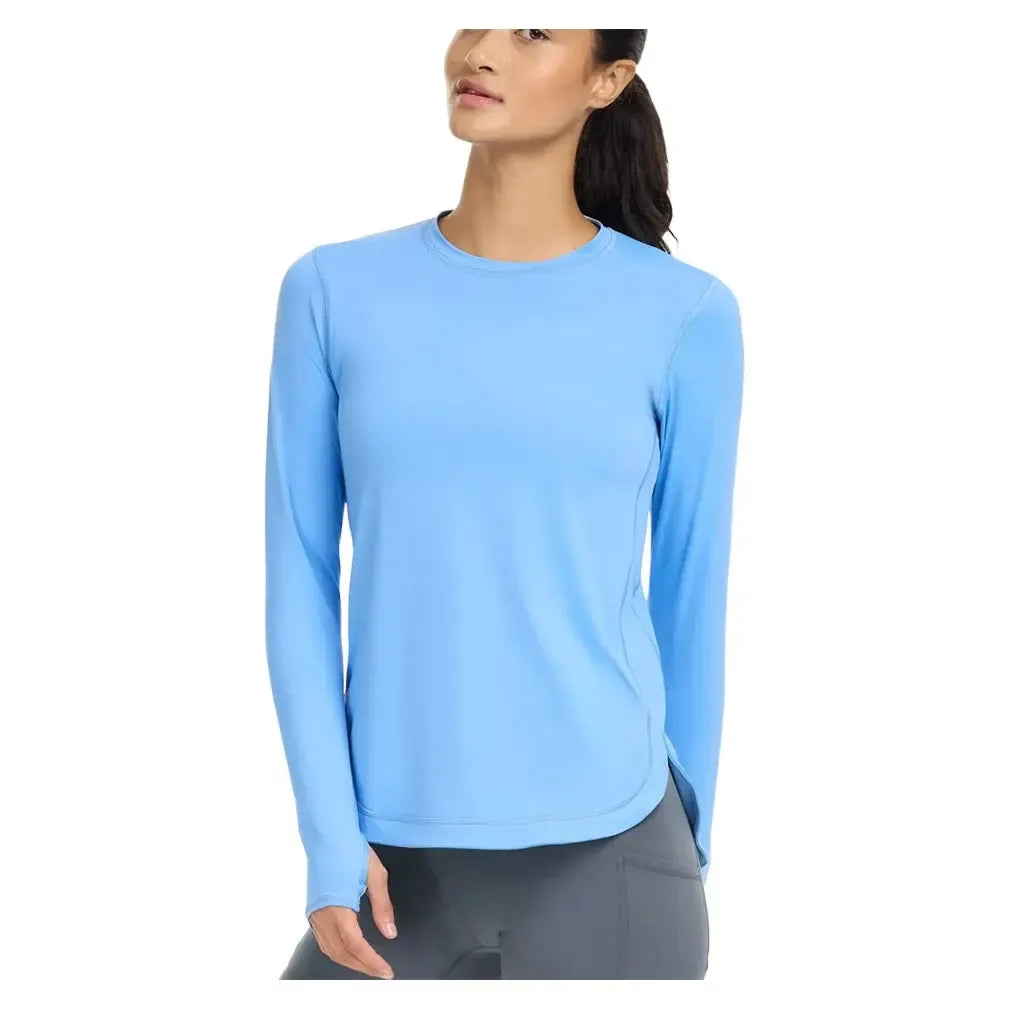 Women's Relaxed Scallop Tennis Top-Apparel-BloqUV-2015-B-5-Tennis Express