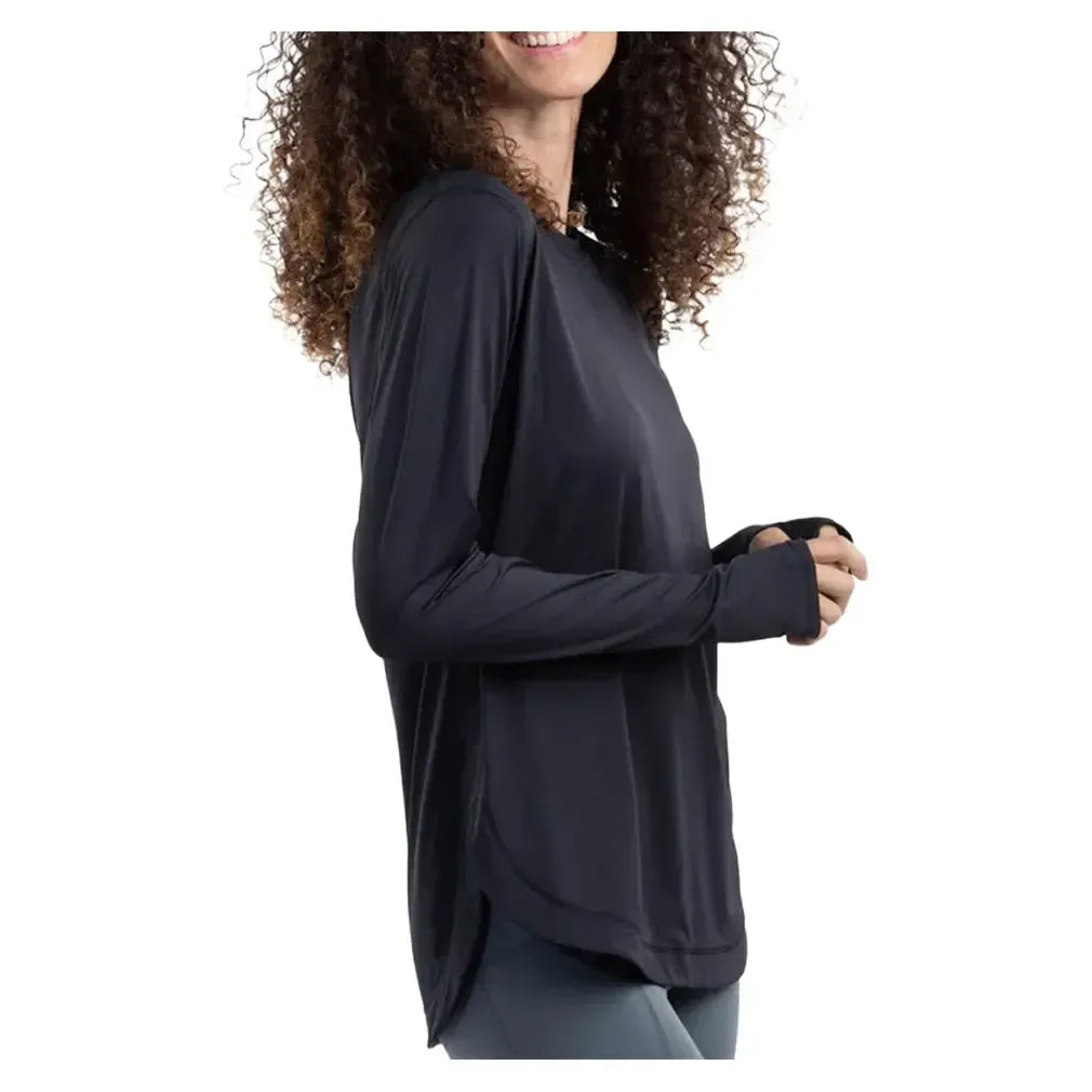 Women's Relaxed Scallop Tennis Top-Apparel-BloqUV-2015-B-Tennis Express